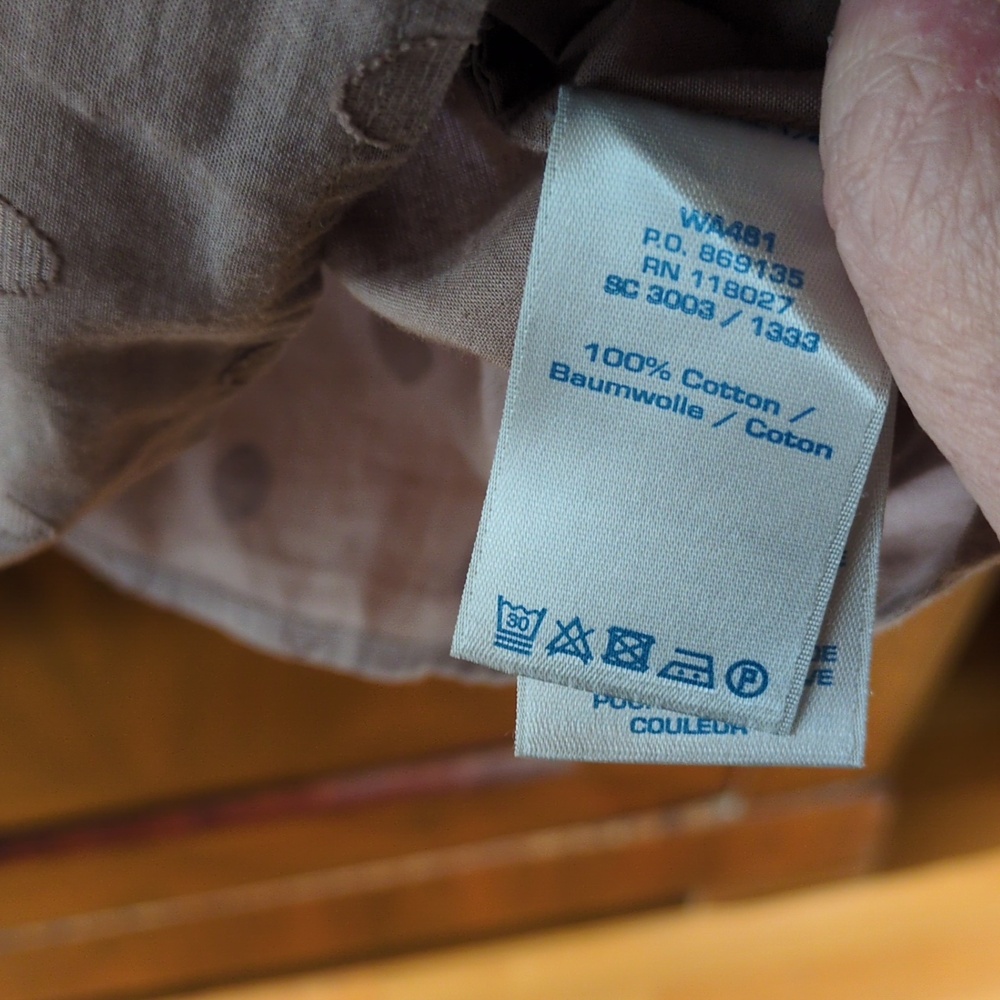 Boden 100% Cotton Lightweight Blouse In Taupe - Picture 3 of 5